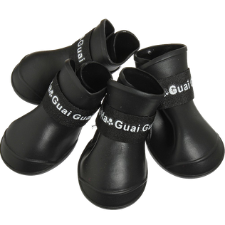 Pet Dog Rain Boots Booties Waterproof Protective Rubber Shoes