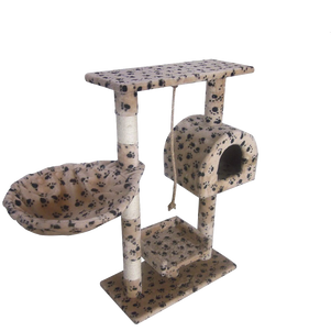 Leopet Kbm001 2grau Cat Tree Scratching Post Kitten Climbing Excercise