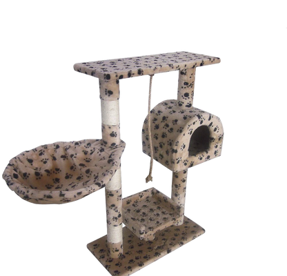 Leopet Kbm001 2grau Cat Tree Scratching Post Kitten Climbing Excercise