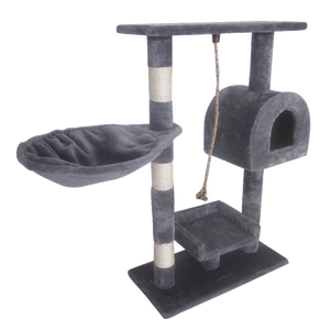 Leopet Kbm001 2grau Cat Tree Scratching Post Kitten Climbing Excercise